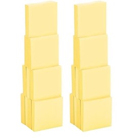 4A Sticky Notes, 1 7/8 x 1 7/8 Inches, Small Size, Canary Yellow, Self-Stick Notes, 100 Sheets/Pad, 10 Pads/Pack,4A 484810-Y (Pack of 2)