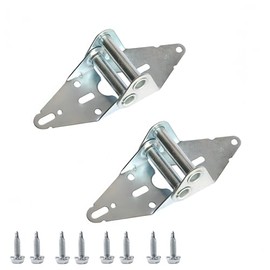 Garage Door Hinges #5, 14 Gauge Steel, Galvanized Finish, 2 Pack + 8 Screws