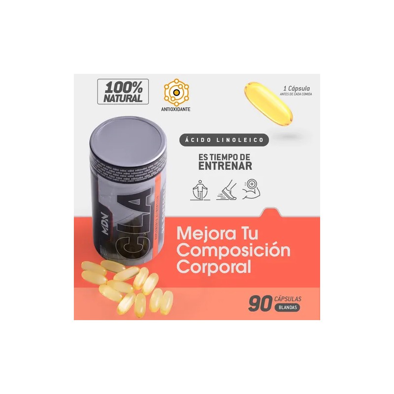 Cla Ácido Linoleico Conjugado 90 Caps. 1000mg Mdn Sports *