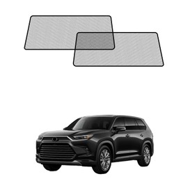 Car Window Shades for Toyota-Highlander(2021-2025),2-Pack Rear Window Sun Shades for Baby – Breathable Mesh, UV & Heat Blocker, Privacy Protection for Camping, Travel, Sleep & Nursing