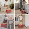 Vigar Compact Kid's Foldable Stool, 9 inches, Lightweight, 330-pound Capacity