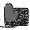 Oven Mitts and Potholders Black and White Dinosaur Skeleton Skulls