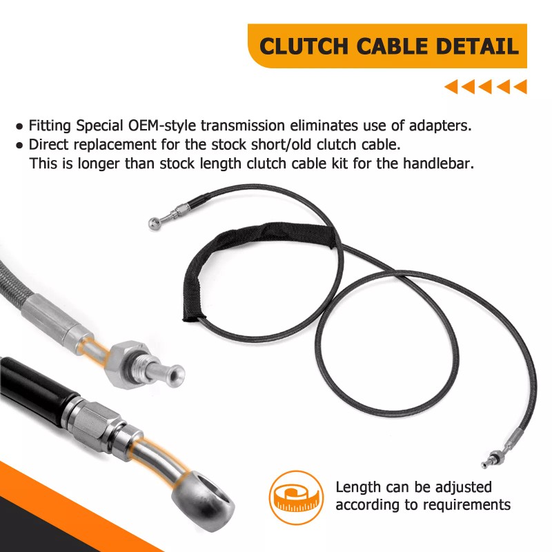 CB 12"-14" Handlebar Hydraulic Clutch & Brake Lines for 14-16