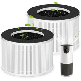 AP-H400 Replacement Filter Compatible with Homedics 2-in-1 Cool Mist Humidifier & Air Purifier, 3-IN-1 H11 Ture HEPA Filter, Activated Carbon Filter and Pre-filter, 2 Pack