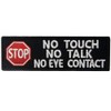 Service Dog No Touch No Talk Warning Vests/Harnesses Patch Embroidered
