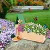 Butterfly House and Feeder with Flower Pot, Wooden Butterfly House