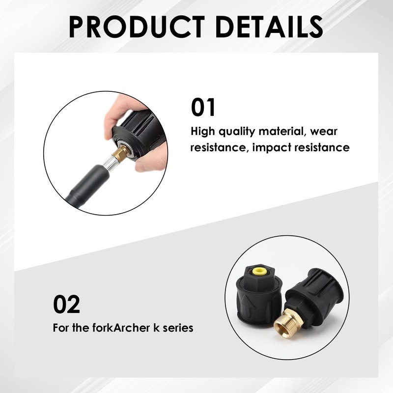 Kearcher Adapter Set Extension Hose, Quick Release for Gun &