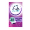 Lil-Lets Non-Applicator Super Plus Extra Tampons, 28 Count (1 Pack),