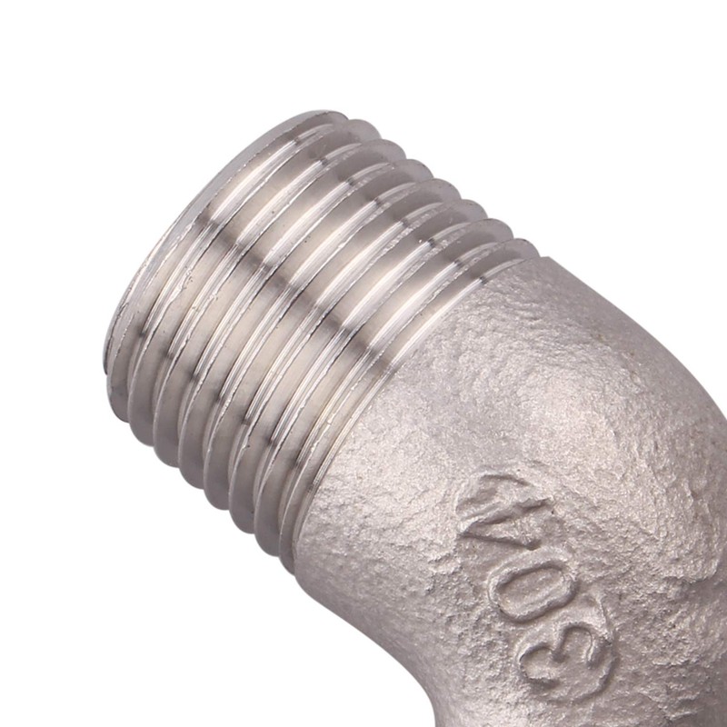 DERNORD 3/8" Hose Barb x 1/2" Male NPT Stainless Steel