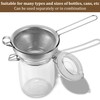 4 Pieces Stainless Steel Funnels with Fine Mesh Strainer, Household
