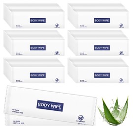 30 pcs Body Wet Wipes Individually Wrapped, Disposable Skin Cleansing Wipes, Individual Wrapped, Safe, Convenient, Lightweight, Aloe Vera for Butt, Hands, Face Cleaning, Daily Use