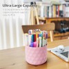 360-Degree Rotating Desk Organizer with Diamond Pattern
