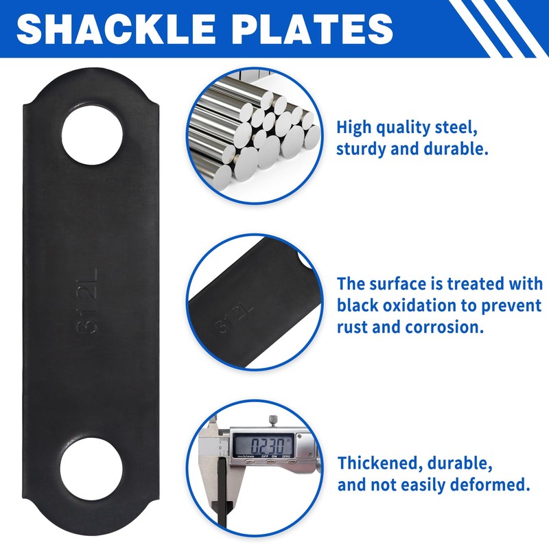 GREPSPUD Trailer Shackle Kit, Trailer Axle Equalizer Shackle Kit, Tandem