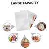 jojofuny 4PCS Box Transparent File Storage Box Portable Document Case