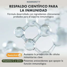 Immun-T ResistAid con 300mg Vitamina C y Zinc - 200 Capsulas - Con Equinacea, Turkey Tail, Vitamina D3, Elderberry, Curcuma
