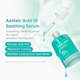 medicube Azelaic Acid 10 Soothing Serum | Clarifying Serum for Troubled & Oily-Prone Skin with B3+B5 | Stressed Skin Calming & Post-Blemish Tone Care | Korean Skincare 30ml, 1.01 fl oz
