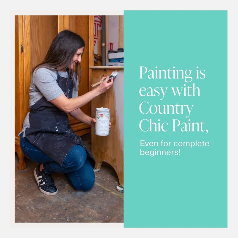 Country Chic All-in-One Chalk Paint for Furniture, Cabinets, Home Decor,