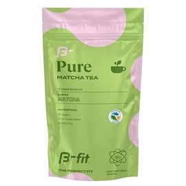 B-FIT B Pure Matcha Tea 150 g - Matcha en Polvo - Te Verde - Keto y Vegano - Sin Conservantes - Antioxidante - Calidad Pura y Ceremonial              