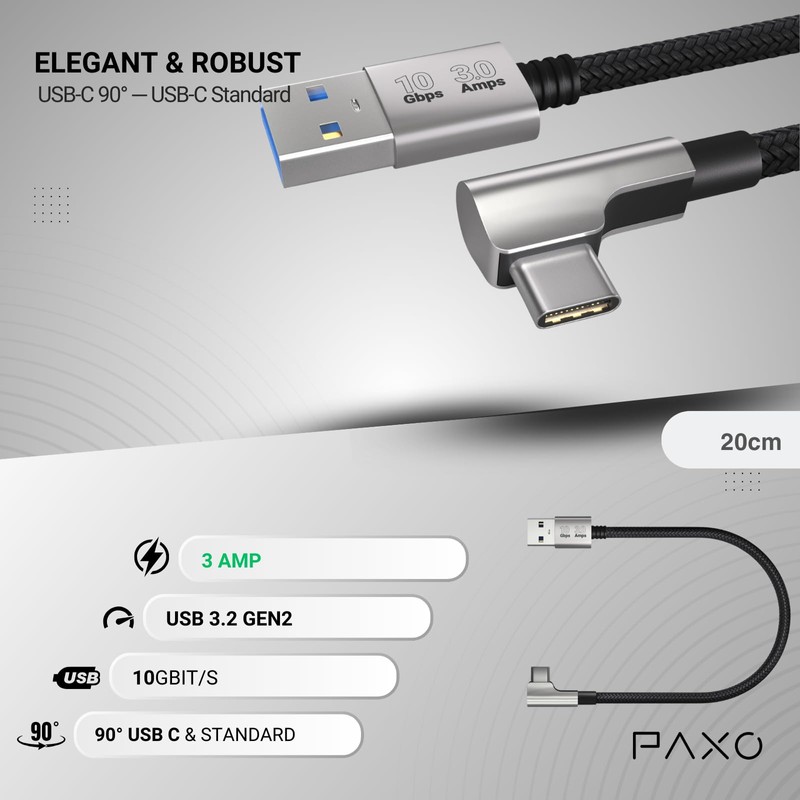 PAXO 50 cm | Black | 1 Angle | AC