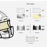 Monte American Football Visor - Universal Fit, Shatterproof, Anti-Glare, UV