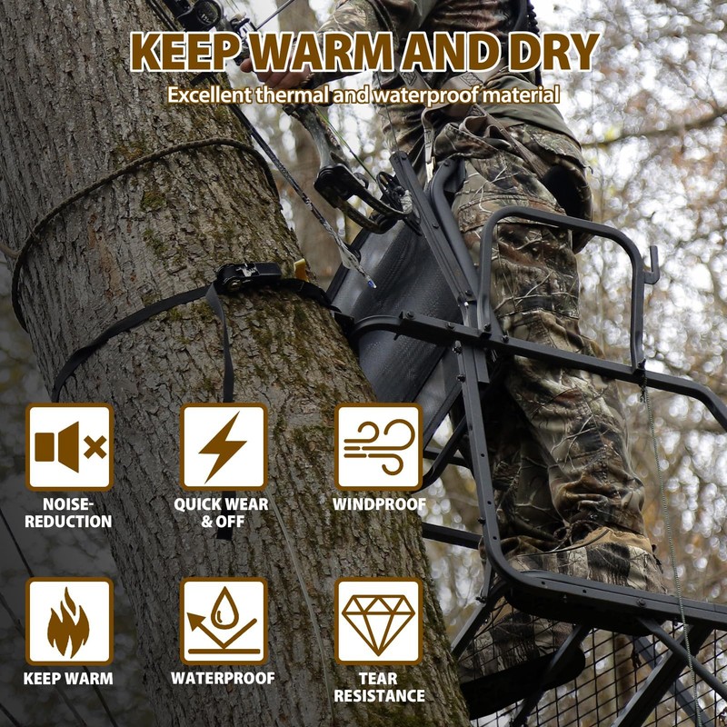 Hunthor Insulated Boot Covers, 600D Durable Cold Weather Insulators with