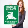 Sigo Signs, Beware of Alligator Please Do Not Feed The