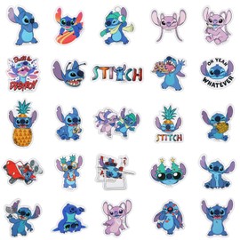 yumcute 50 Pcs Kawaii Stickers Vinyl Waterproof Stickers for Kids Children Teens Adult Cute Anime Scrapbook Stickers for Water Bottles Laptop Guitar Suitcase Snowboard Luggage Car Bicycle