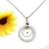 Uloveido Charm Religious Round Mustard Pendant Round Circle Ring Shape
