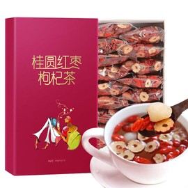 Hee Creek Longan red jujube tea 300g(15g*20pack)10.58 oz Longan Red jujube Chinese wolfberry fruit tea bag 桂圆红枣枸杞茶 花草茶