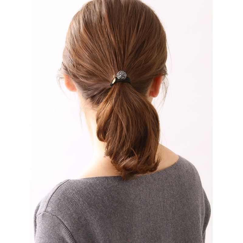VingTAINE H-907 Rhinestone Ball Hair Elastic Bijou Hemisphere Hair Accessory,