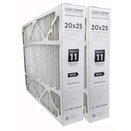 Clean Comfort AMP-11-2025-45 (1-Pack) - 20" x 25" x 4.5" Media Air Filter, MERV 11
