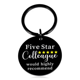 Coworker Leaving Gifts for Women, Funny Coworker Gifts for Women Men, Appreciation Goodbye Farewell Gift for Coworkers, Cool Work Besties Keychains for Colleagues, Emotional Support Coworkers Keychain