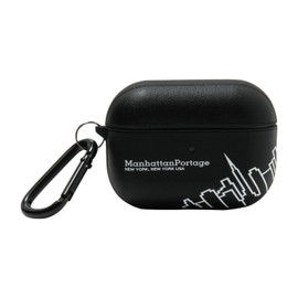 Manhattan Portage PU LEATHER Hybrid AirPods Pro Case "SKYLINE" Black for AirPods Pro2 and AirPods Pro 2nd and 1st Generation APPR2-MP-04-BK