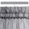 MIULEE 2 Panels Sidelight French Door Curtains Sheer Light Filtering