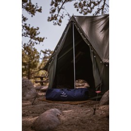 WHITEDUCK HOPLITE Heavy Duty Military Canvas Duffel Bag, Military & Army Cargo Style, Foldable Tactical Outdoor Bag Duffle bag- Outdoors, Travel, Storage (Blue, X-Large 30" x 50")