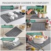 Stone Dish Drying Mat Collapsible Diatomaceous Earth Absorbent Mat Quick