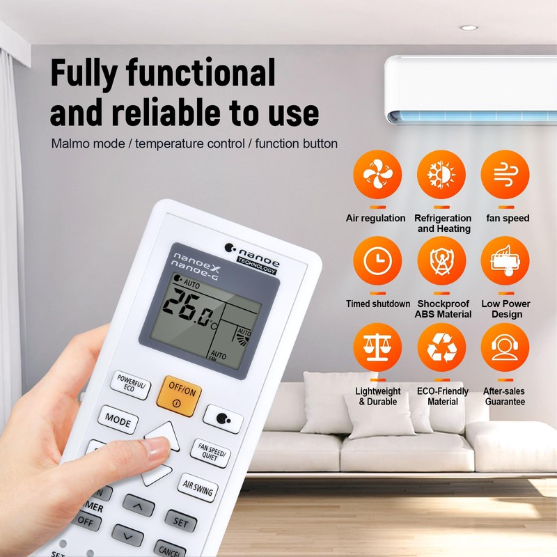 CLVIZCXOM A75C07360 AC Remote Control Replacement Fit for PANASONIC Air