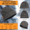Knit Beanie for Men, Stretchy Soft Warm Daily Cuffed Winter