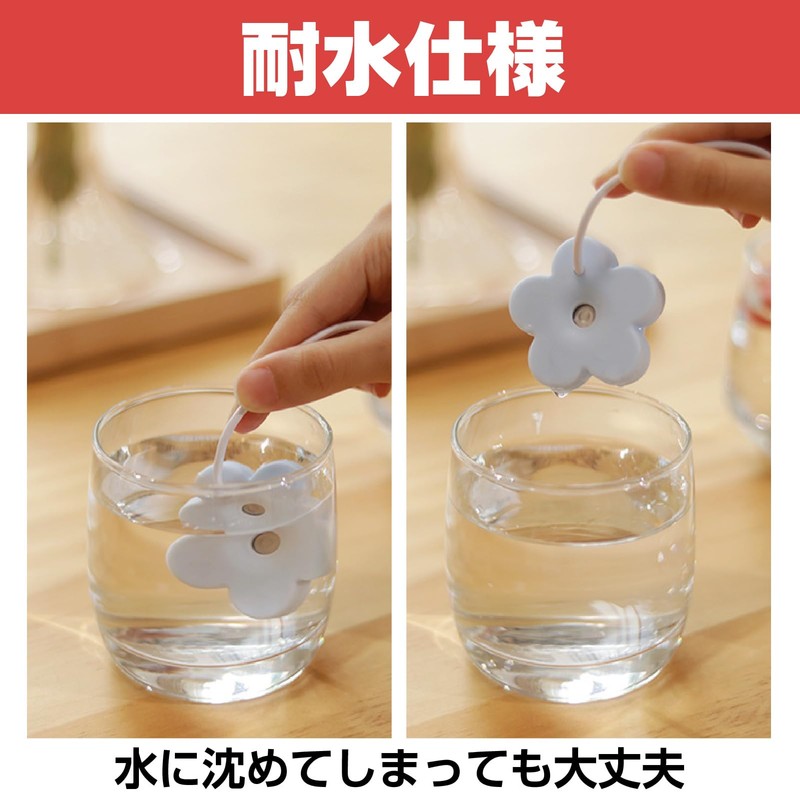 CAWKAY 加湿器 花弁 2個セット 浮かべる 花びら ポータル 小型 USB給電 卓上