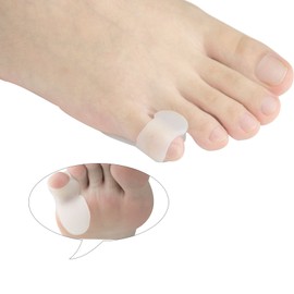 Povihome Pinky Toe Splint Protector Gel Little Toe Separator Guards for Men Women Hammer Toe Pads Bunion Relief 5 Pairs