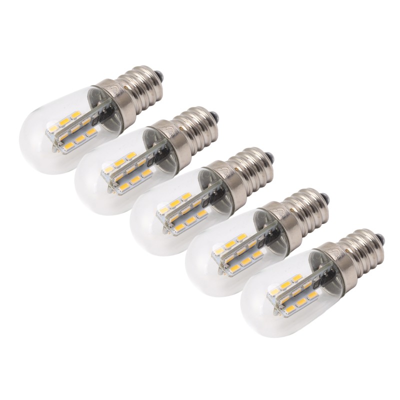 5Pcs E12 LED Bulb High Brightness 120V Fridge Lamp Bulb