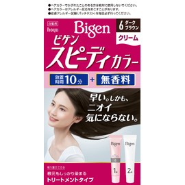 Hoyu Begen Spidy Color Cream 6 (Dark Brown) 1.4 oz (40 g) + Agent 2 1.4 oz (40 g)