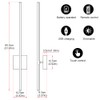Ditoon Battery Operated Wall Sconce Set of 2, Black USB
