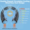 Enituo Portable Neck Fan - Hands-Free, Rechargeable, 6 Speeds