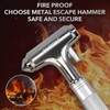 OUDEW Car Safety Hammer, Glass Breaker with Seat Belt Cutter,