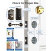 Veise Keyless Entry Door Lock with 2 Lever Handles -