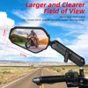 OFIG Adventure Motorcycle Mirrors, Adjustable Motorcycle Side Mirrors with 7/8"