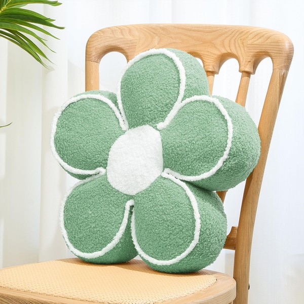 Sioloc Flower Shaped Pillow Daisy Pillows Floor Cushion Pastel Cute