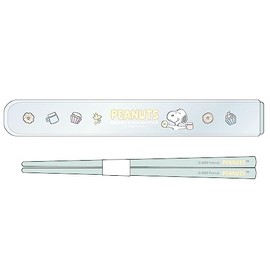 OSK HS-11 Snoopy Pull Lid Chopsticks and Case Set, 6.5 inches (16.5 cm), Made in Japan, Dishwasher Safe, Sliding, Antibacterial, Stylish, Cutlery, Unisex, Kids, Adults, Students