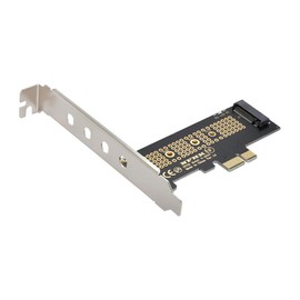 JSER SER NVME to PCI-E 4.0 Low Profile PCI-E 3.0 x1 Lane to M.2 NGFF M-Key SSD Nvme AHCI PCI Express Adapter Card